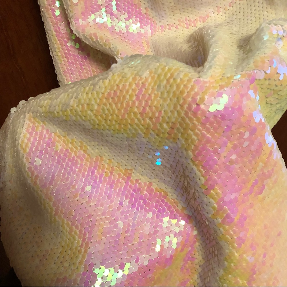 Multicolor Sequin Racerback Tank Top L - Picture 4 of 12